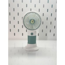 Misda Store Mini El Fanı ve Masa Fanı Soğutucu Pervane Taşınabilir Şarj Edilebilir (Yeşil)