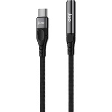 Misda Store USB Type-C To 3.5mm Jack Aux Kulaklık Mikrofon Çevirici Dönüştürücü Adaptör Kablo