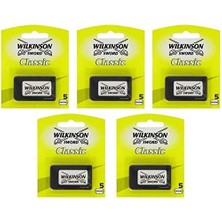 Misda Store Sword Klasik 5'li Yaprak Tıraş Bıçağı Yedeği 5 Paket 5 Paket (5 x 0.400 G)