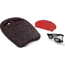 Misda Store Yüzme Seti Yetişkin (Yüzme Tahtası+Havuz Bonesi+Yüzücü Gözlüğü)