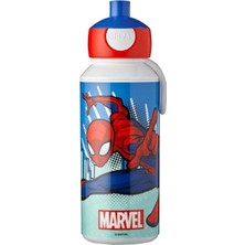 Misda Store - Pop-Up Campus Içecek Şişesi, Su Şişesi, Okul Için Sızdırmaz Şişe, Tekrar Kullanılabilir, Bpa Içermez ve Bulaşık Makinesinde Yıkanabilir, 400 Ml, Spiderman