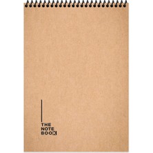 Misda Store Color Çizgili Sert Kapak The Notebook Kraft A5 Bloknot, 100 Yaprak