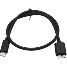 Misda Store Type C To Micro USB 3.0 Taşınabilir HDD Hard Disk Kablosu 0.5m (50CM)