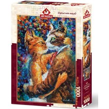 Misda Store Puzzle Aşık Kedilerin Dansı 1000 Parça Puzzle