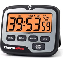 Misda Store TM01 Dijital Mutfak Zamanlayıcısı, Geri Sayım ve Kronometre, Ayarlanabilir Sesli Alarm ve Geniş Arkadan Aydınlatmalı LCD Ekranlı Manyetik Zamanlayıcı Saat