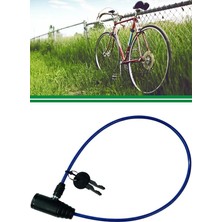 Misda Store Motor Kilidi Anahtarlı Çelik Halatlı Kilit 65 cm 1410