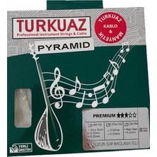 Misda Store - Uzun Sap Bağlama Teli Turkuaz Pyramid 0.22-0.32MM Çelik Ipek Bamlı Saz Teli