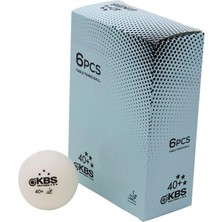 Misda Store Kbs Ittf Onaylı Maç Topu 6'lı 40+