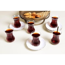 Misda Store Maria Altın Yaldız 12 Parça 6 Kişilik Çay Takımı