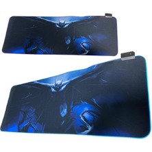 Misda Store 80X30CM Büyük Boy Xxl Resimli Desenli Mousepad Rgb LED Işıklı Gaming Gamer Oyuncu Mouse Pad