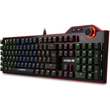 Misda Store Hydra R6 Full Color Rgb LED Gaming Pro Blue Switch Aluminyum Kaplama Multimedia Mekanik Klav