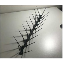 Misda Store Adet Sıkışık Dikenli Kuş Koruma Bariyeri - Kuşları Kovmak Için Etkili Çözüm 50 Cm/güvercin Kovucu (Siyah)