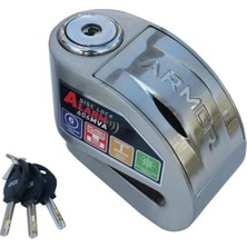 Misda Store 6mm Gri Renkli Alarmlı Disk Kilidi