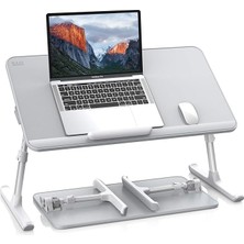 Misda Store Saiji AL33 Yükseklik ve Açı Ayarlı Laptop Standı Ergonomik ve Katlanabilir Çekmeceli Çalışma Masası