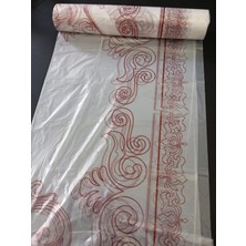  masa örtüsü tek kullanımlık sofra 90 cm x 50 metre şeffaf desenli naylon sofra 3 paket toplam 150 metre