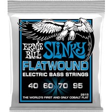Misda Store Ball Extra Slinky Flatwound Elektrik Bas Telleri, Ölçü 40-95