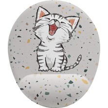 Misda Store Kedi Bilek Destekli Mouse Pad