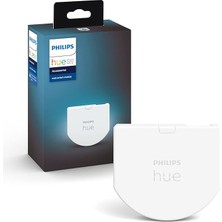 Misda Store Hue Duvar Şalteri Modülü, Tekli Paket, Hue Lambaların Sürekli Erişilebilmesini Sağlar, Mevcut Duvar Şalterinin Arkasına Kurulum, 1'li Paket