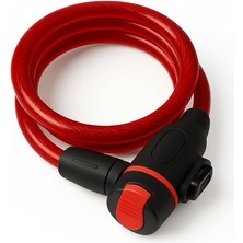 Misda Store Anahtarlı Bisiklet Kilidi, Çelik Halatlı, Pvc Kaplamalı Dayanıklı Kilit, Motor, Bebek Arabası ve Seyyar Araba Için Uygun Güvenlik Kilidi (150 Cm)