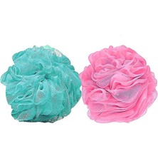 Misda Store - Banyo ve Duş Lifi, Yumuşak Vücut Yıkama Lifi, Karışık Renkli Banyo Kesesi 2'li Paket