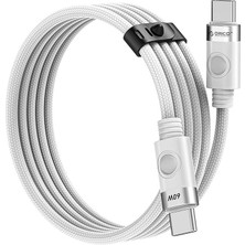 Misda Store 60W 3A Pd Type-C To Type-C Hızlı Şarj ve Data Kablosu Beyaz 1 Metre