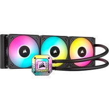 Misda Store Icue H115I Elite Capellıx Xt Cpu Sıvı Soğutucu - Iki Fan AF140 Rgb Elite - 280 mm Radyatör - Intel® Lga 1700, 1200, 115X, 2066, Amd® Am5, Am4 - Siyah