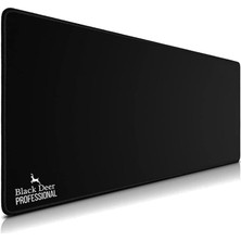 Misda Store Deer Oyuncu Mouse Pad, Fare Altlığı, Kenar Dikişli, Kaymaz Taban, Ofis Tipi, Pürüzsüz Yüzey, Çalışma Masası Altlığı (90X40 Xl)