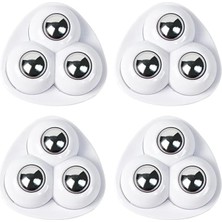 Misda Store 4'lü Döner Tekerlekli Eşya Taşıma Aparatı – 360 Derece Döner Paslanmaz Çelik Tekerlek, Bilyeli Eşya Kaydırma Aparatı