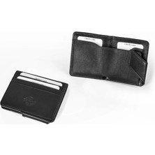 Gencer Leather Deri Kartlık Mıknatıslı Siyah