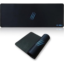 Misda Store Soft 80X30CM Mikrofiber Yüzey - Kaydırmaz Kauçuk Zemin - 3mm Kalınlık - 360 Derece Dikiş - Kolay Temizlenebilir Xl Mousepad