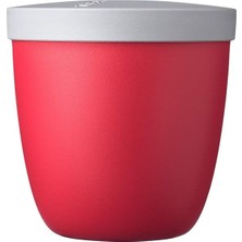 Misda Store - Atıştırmalık Kutusu Ellipse – Atıştırmalıkları Saklamak ve Taşımak Için Yiyecek Kabı – Derin Dondurucu, Mikrodalga Fırın ve Bulaşık Makinesi Için Uygundur – 500 ml – Iskandinav Kırmızısı
