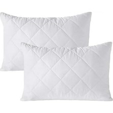 Misda Store Pamukkale Alez Kapitone Yastık Koruyucu 2' Li %100 Pamuk 50X70