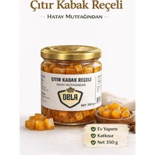 Dela Mutfak TAZE ÇITIR KABAK REÇELİ CAM KAVANOZ 350 GR × 18