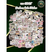 Misda Store Sevimli Kedi Sticker Seti – Suya Dayanıklı, Renkli ve Eğlenceli Çıkartmalar – Laptop, Defter, Tablet, Ajanda ve Daha Fazlası Için Uygun