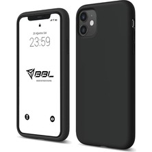 Misda Store iPhone Kılıf Ince Sıvı Silikon 3 Katmanlı Tam Kaplamalı Yumuşak Jel Kauçuk Kılıf Kapak (Siyah, iPhone 11)