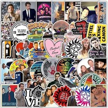 Misda Store Major Selection Supernatural Dizisi Seri 1 Macbook Notebook Tablet Telefon Ajanda Laptop Defter Sticker Seti