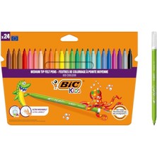 Misda Store Kids Kid Couleur Ultra Yıkanabilir Keçeli Boya Kalemi 24 Renk, Kolayca Çoğu Kumaştan Çıkar, Su Bazlı Keçeli Kalem