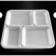  4 gözlü köpük tabak dügün nişan piknik organizasyonlarınız ıçin kullan at ürün 50 adet