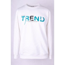 Trender 26YG08000051  Erkek Sweatshirt Trend Baskı 0 Yaka