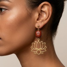 THEIA GemWorks Verida –  Kırmızı Jasper Küpe