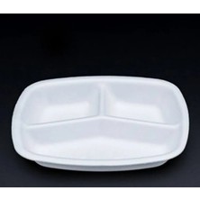  3 gözlü köpük tabak dügün nişan piknik organizasyonlarınız ıçin kullan at ürün 100 adet