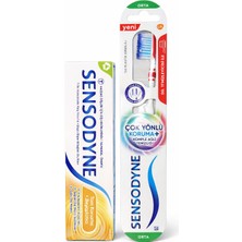 Sensodyne Diş Macunu ve Orta Sert Diş Fırçası Seti – Hassas Dişler Için Komple Ağız Bakımı