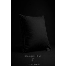 İz Home Deepillow Siyah Hipoalerjenik Evo Yastık | Nanogel Destekli | Yıkanabilir | 875 gr | Uyku Yastığı