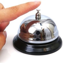 Najmaddin Gümüş Renk Metal Resepsiyon Zil