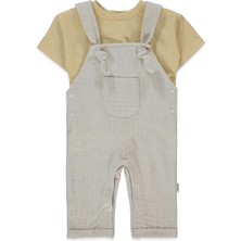 Bebetto Dokuma Salopet 2li Takım (Safarı Club) Sarı