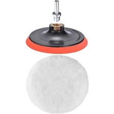 Leaf Shop Yünü Seti 3lü Matkap Uyumlu Pasta Cila Yünü Kuzu Postu Parlatma Pedi Seti