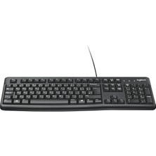 Leaf Shop K120 USB Kablolu Klavye, Sayısal Tuş Takımına Sahip, Sıvı Dökülmelerine Dayanıklı, Türkçe Q Klavye, Siyah