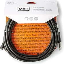 Leaf Shop Jım Dunlop Trs Stereo Enstrüman Kablosu 20 Ayak | 6,1 M, 1/4 Inç Açılı Fiş (DCIST20R)