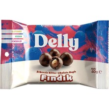 Leaf Shop Adet Şekersiz Bitter Çikolata Kaplı Fındık 40 G