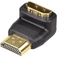 Leaf Shop Hdmı L Dirsek 90 Derece Çevirici Dönüştürücü Uzatma Adaptörü
